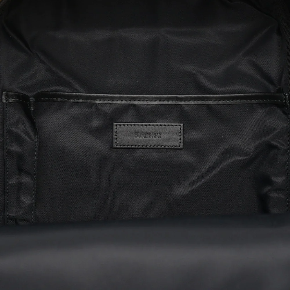 Burberry Jett Backpack Vintage Check Beige Nylon Canvas New